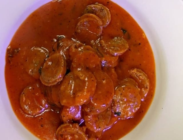 Sliced Italian Sausage.