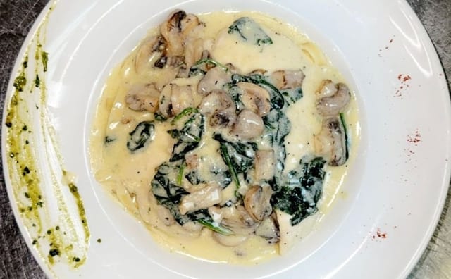 Chicken Florentine.