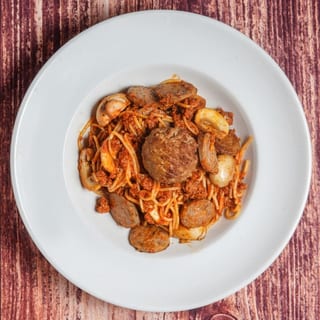 Spaghetti with "The Works"