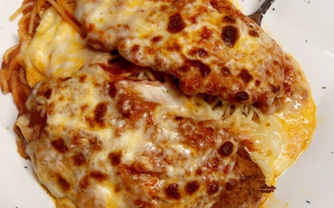 Eggplant Parmigiana.