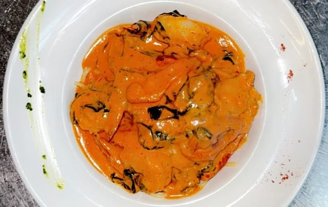 Shrimp Florentine.