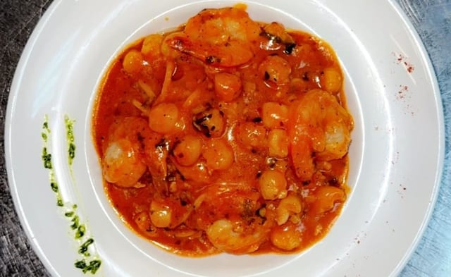 Shrimp & Scallops Diavolo.