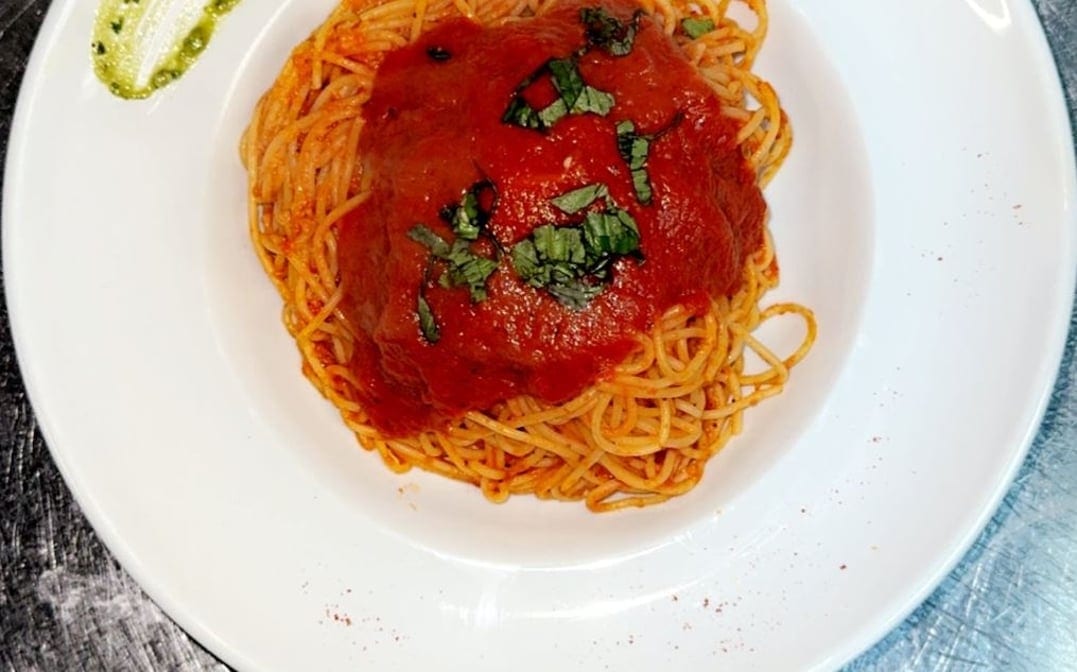 Spaghetti with Marinara Sauce.