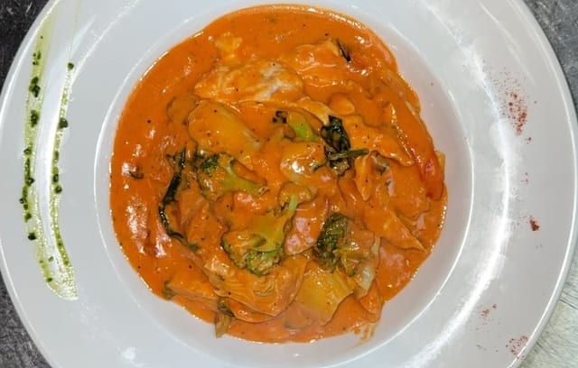 Pasta Primavera with Chicken.
