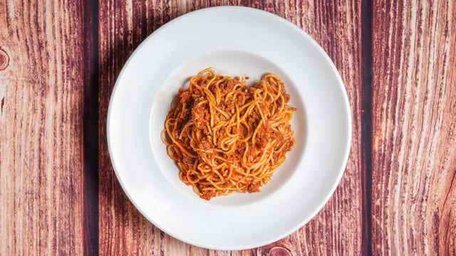 Spaghetti with Meat Sauce.