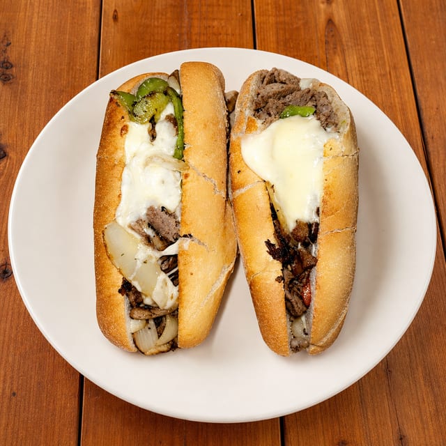Philly Cheese Steak Sandwich.