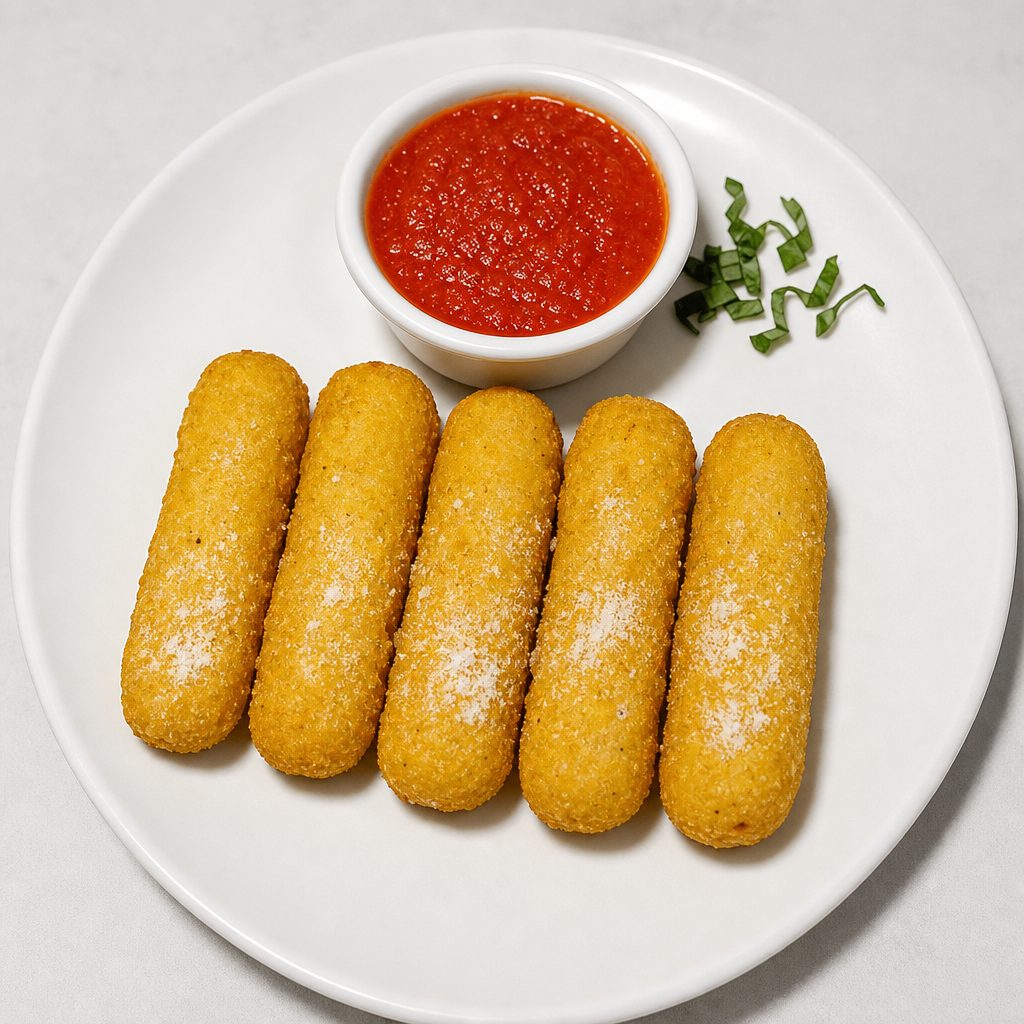 Fried Mozzarella Cheese.