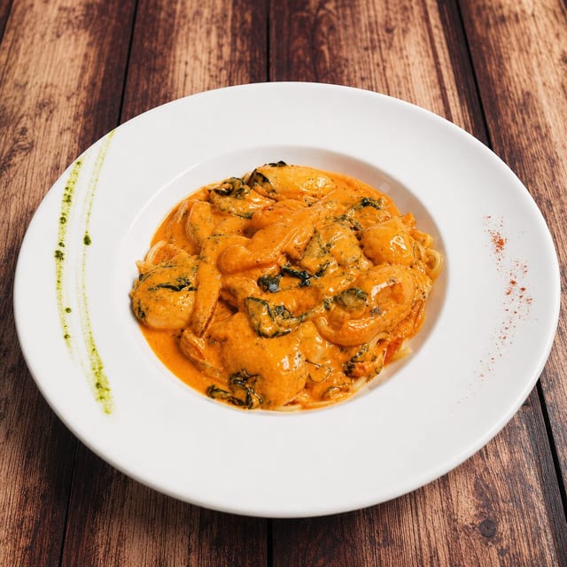 Shrimp Florentine.