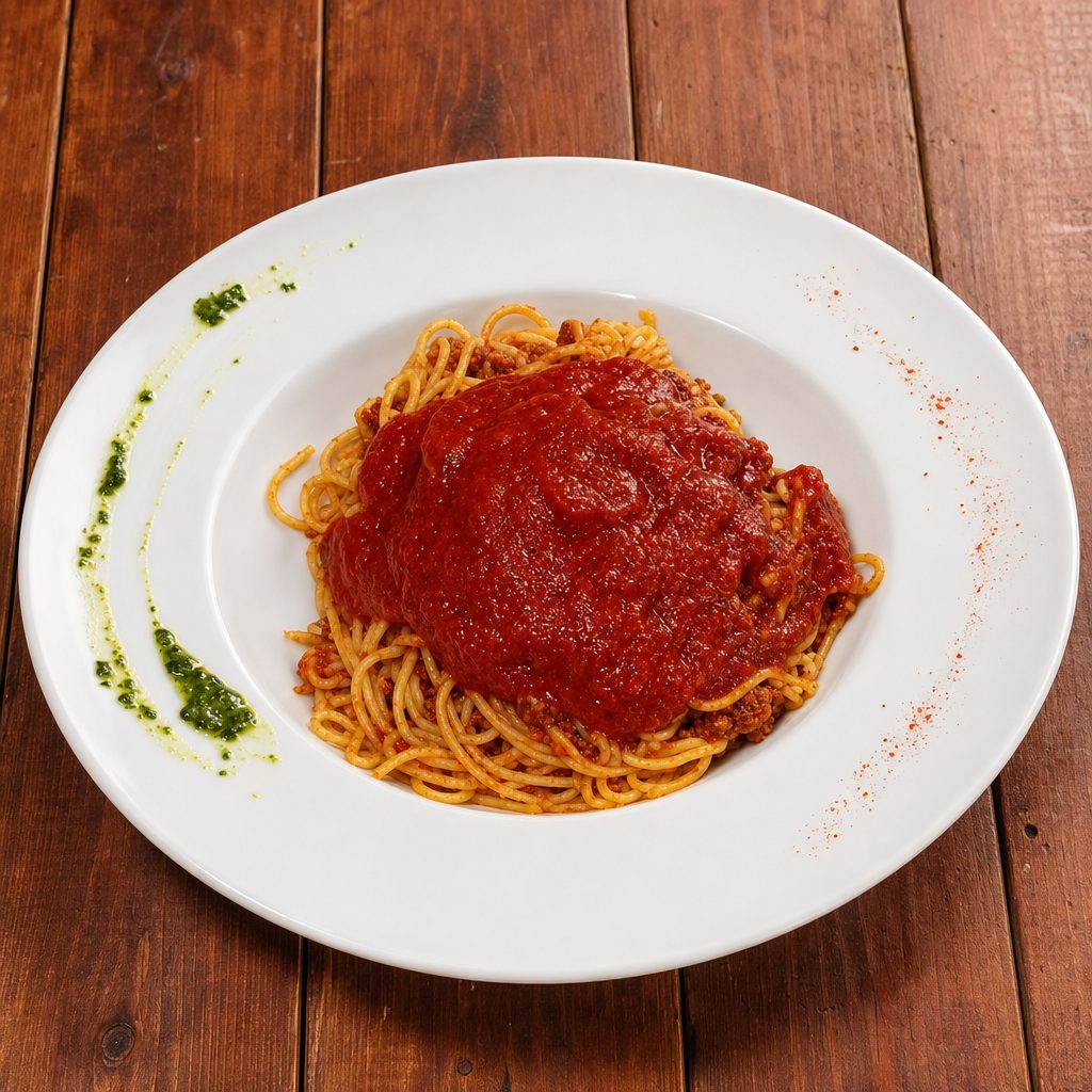 Kids' Spaghetti with Meat Sauce.