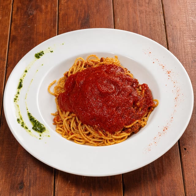 Kids' Spaghetti with Meat Sauce.