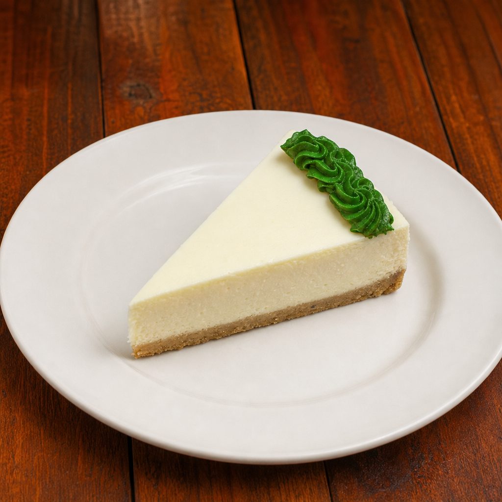 New York Plain Cheesecake.