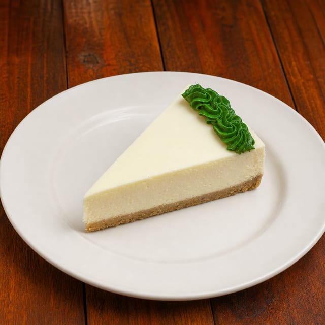 New York Plain Cheesecake.