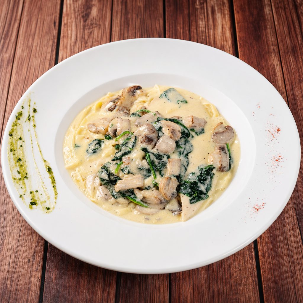Chicken Florentine.