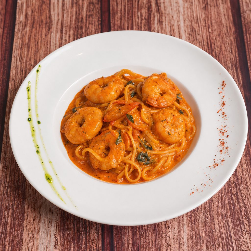 Chicken Shrimp Tetrasini.